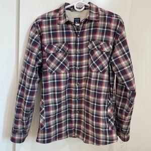 Kuhl Sherpa Lined shirt jacket Men’s Medium maroon navy gray